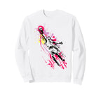 Colorful Soccer Goalie Splash Art Sweatshirt - Streetwear Style for Adults