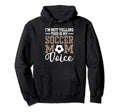 This Is My Soccer Mom Voice Mothers Day Hoodie - Aesthetic Graphic Unisex