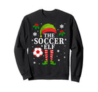 Soccer Elf Matching Soccer Player Sweatshirt - Trendy Graphic Men Women