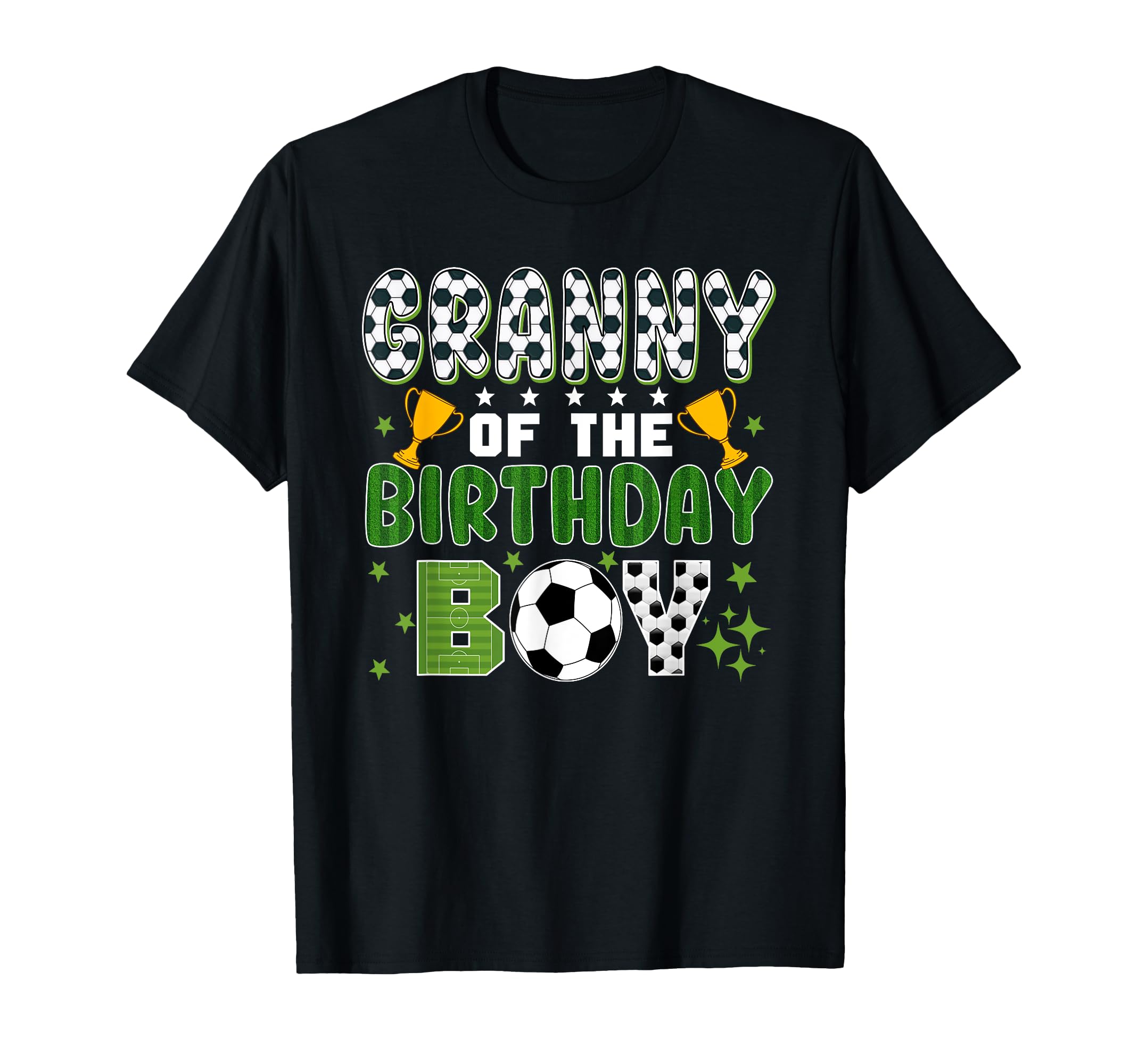 Granny Birthday Soccer Group Family T-Shirt - Novelty Apparel for Adults