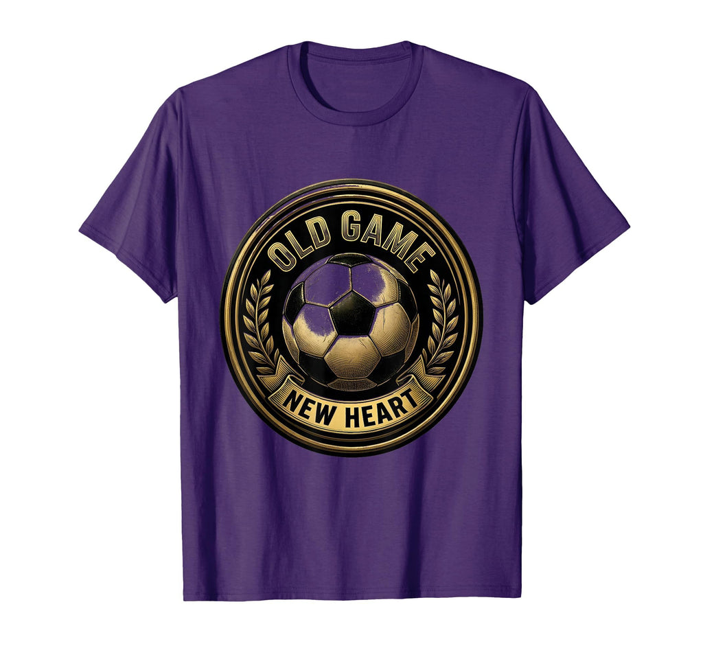 Soccer Ball Old Game New Heart T-Shirt - Trendy Graphic Men Women
