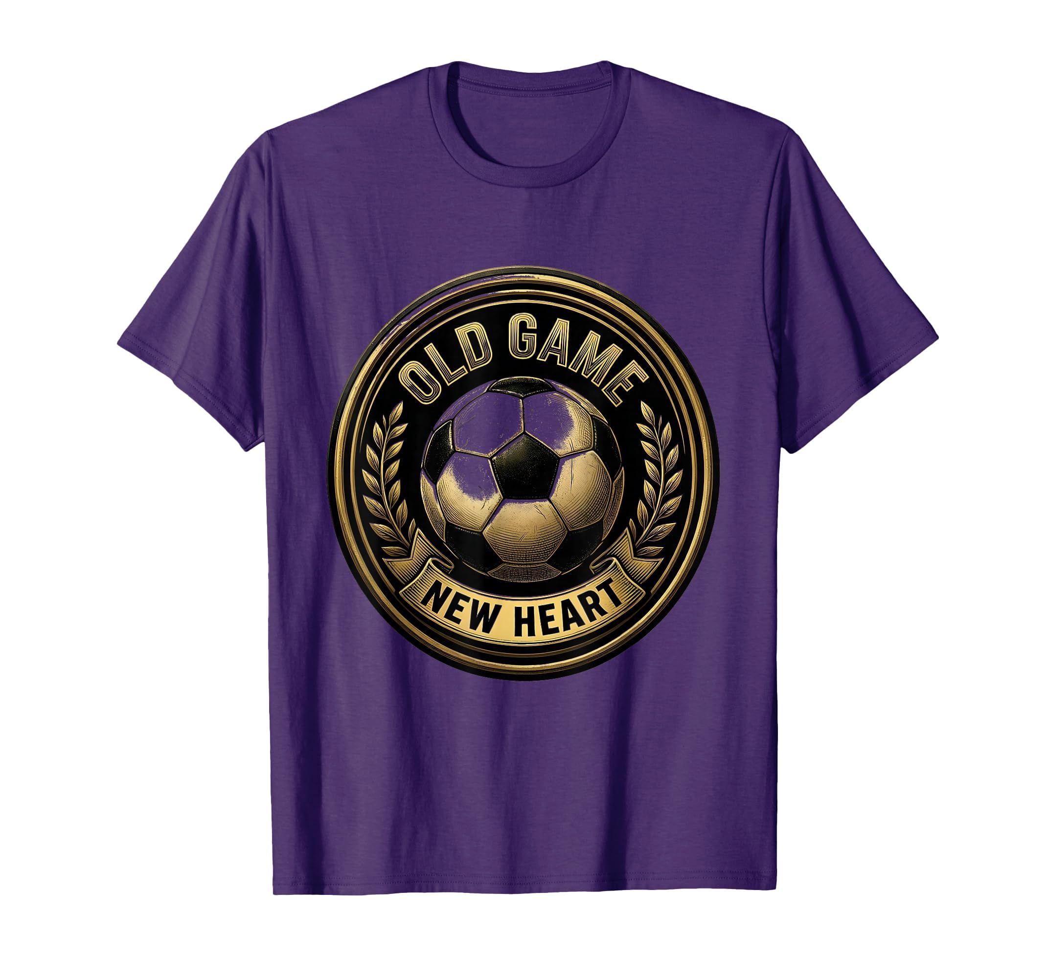 Soccer Ball Old Game New Heart T-Shirt - Trendy Graphic Men Women