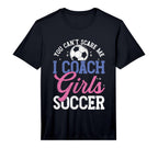 Mens Funny I Coach Soccer Football T-Shirt - Minimalist Print for Adults