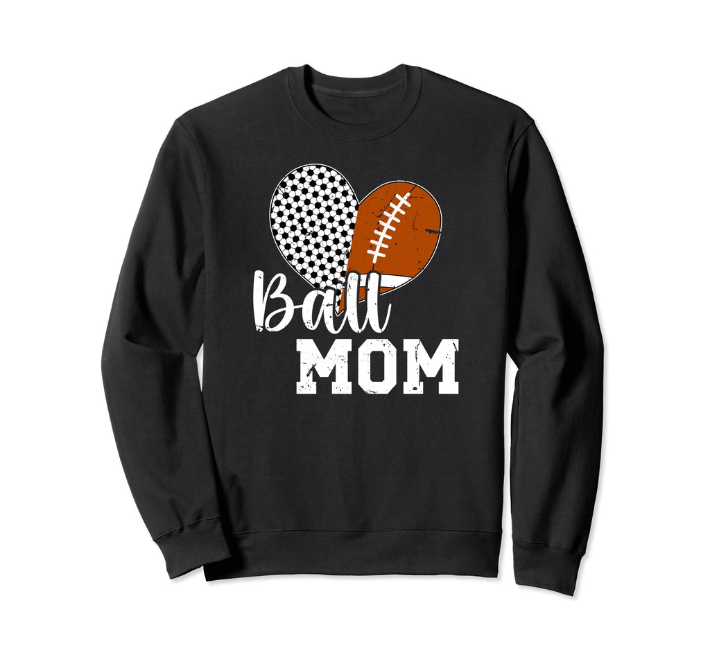Ball Mom Soccer Football Mom Football Sweatshirt - Graphic Print Men Women