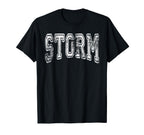 Storm Team Mascot Name Distressed T-Shirt - Aesthetic Graphic Unisex