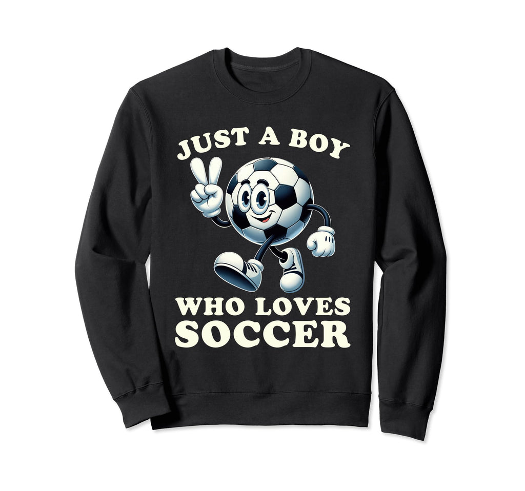 Just Who Loves Soccer Soccer Sweatshirt - Streetwear Style for Adults