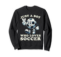 Just Who Loves Soccer Soccer Sweatshirt - Streetwear Style for Adults