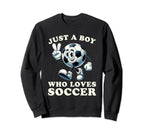 Just Who Loves Soccer Soccer Sweatshirt - Streetwear Style for Adults