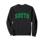 Green South Team Colors Spirit Sports Sweatshirt - Streetwear Style Unisex