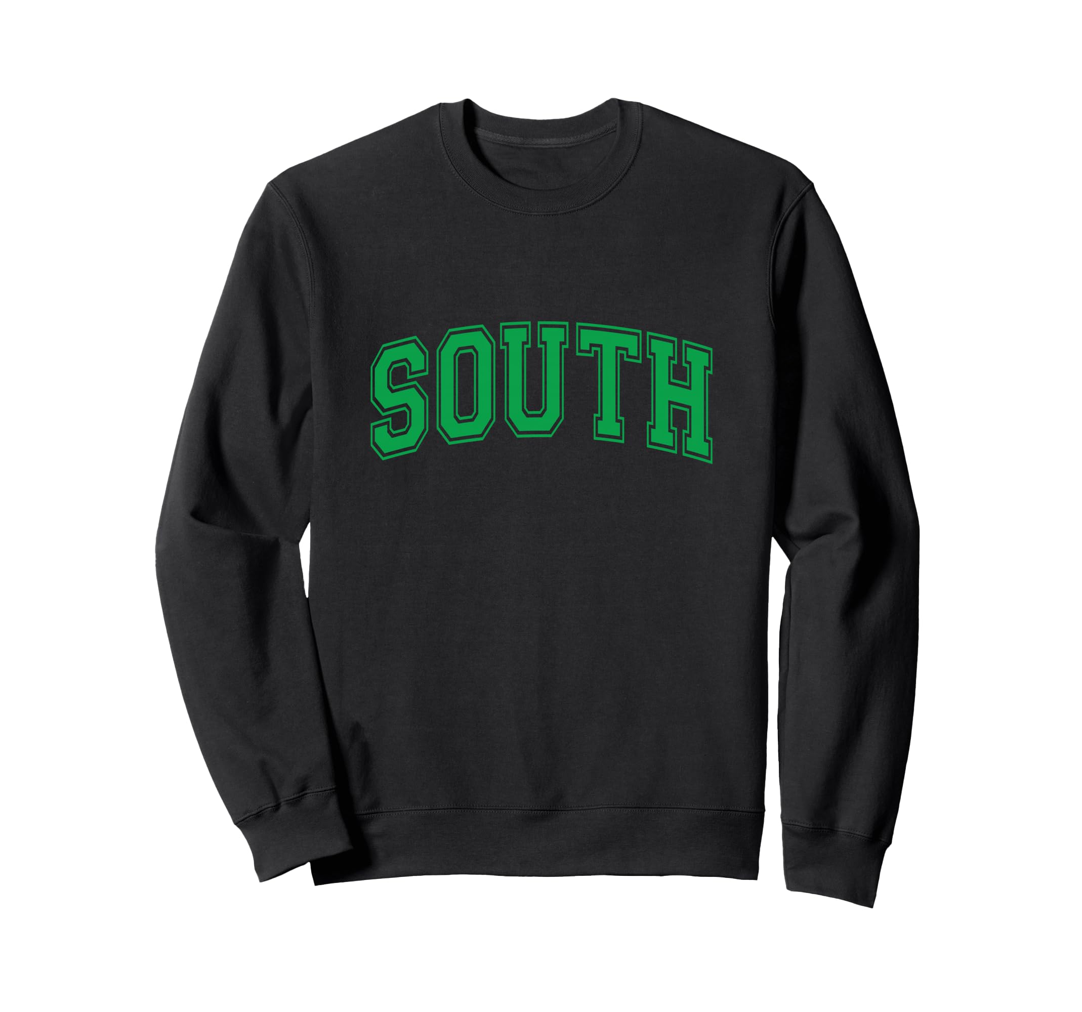 Green South Team Colors Spirit Sports Sweatshirt - Streetwear Style Unisex