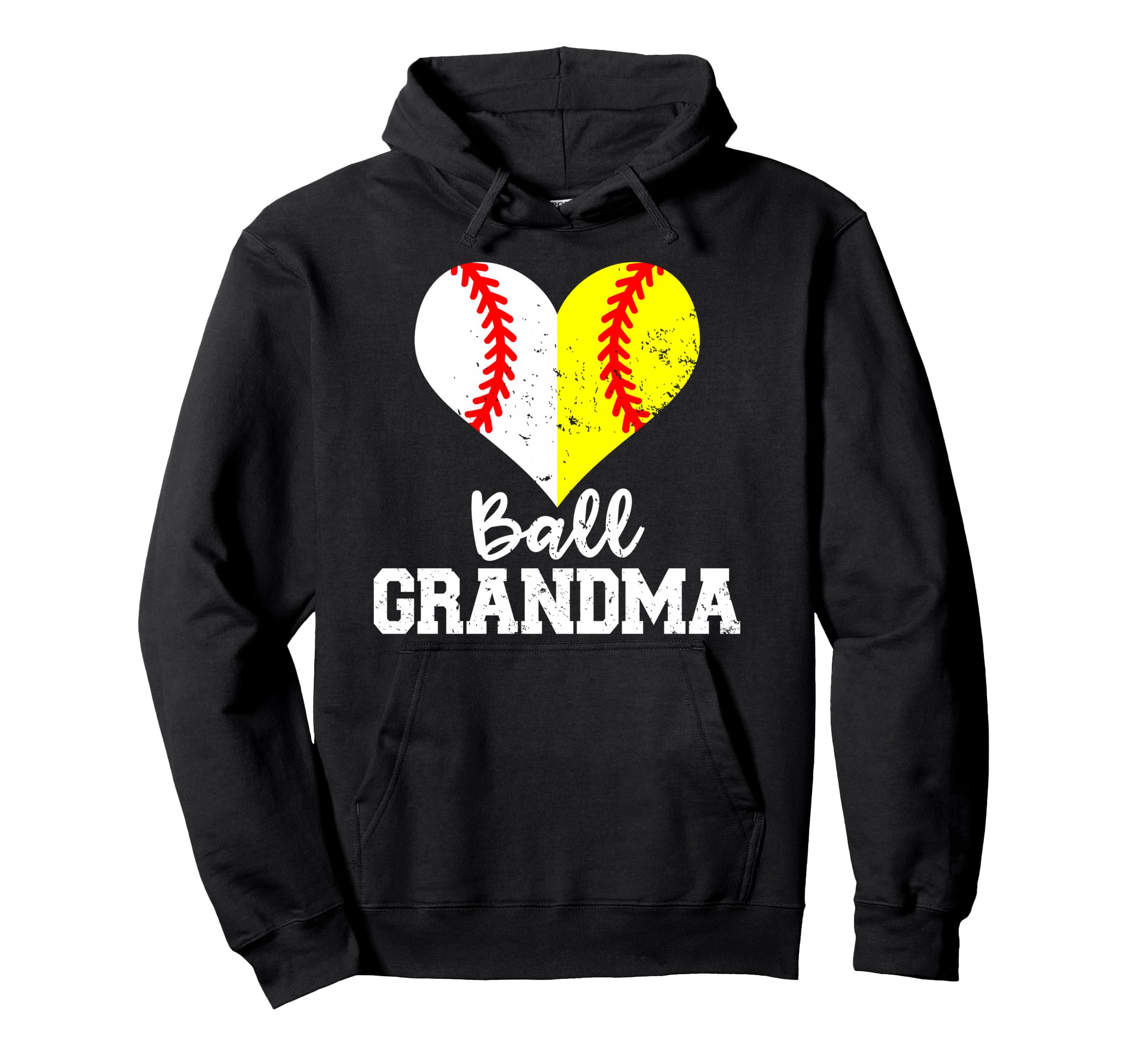 Ball Grandma Funny Baseball Softball Hoodie - Graphic Print Men Women