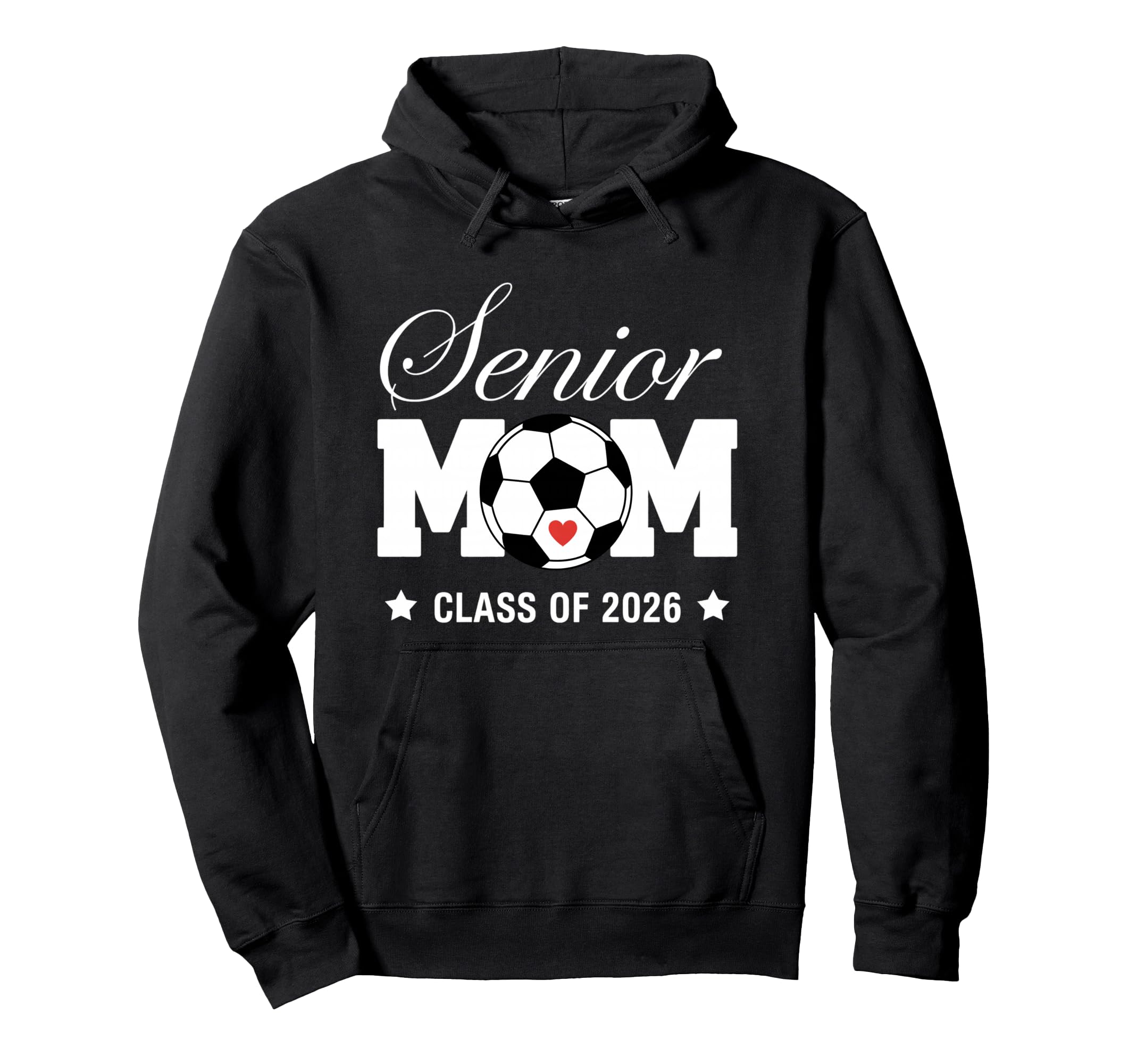 Senior Mom Class 2026 Soccer Mom Hoodie - Minimalist Print Men Women
