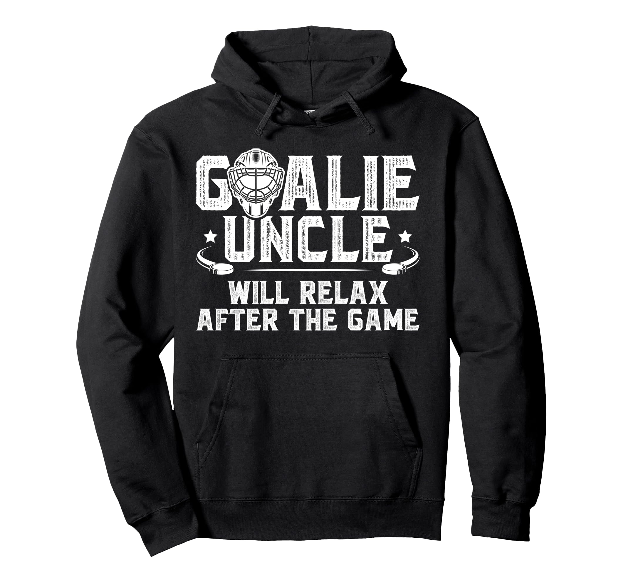 Funny Hockey Goalie Uncle Ice Hockey Hoodie - Custom Art Print Unisex