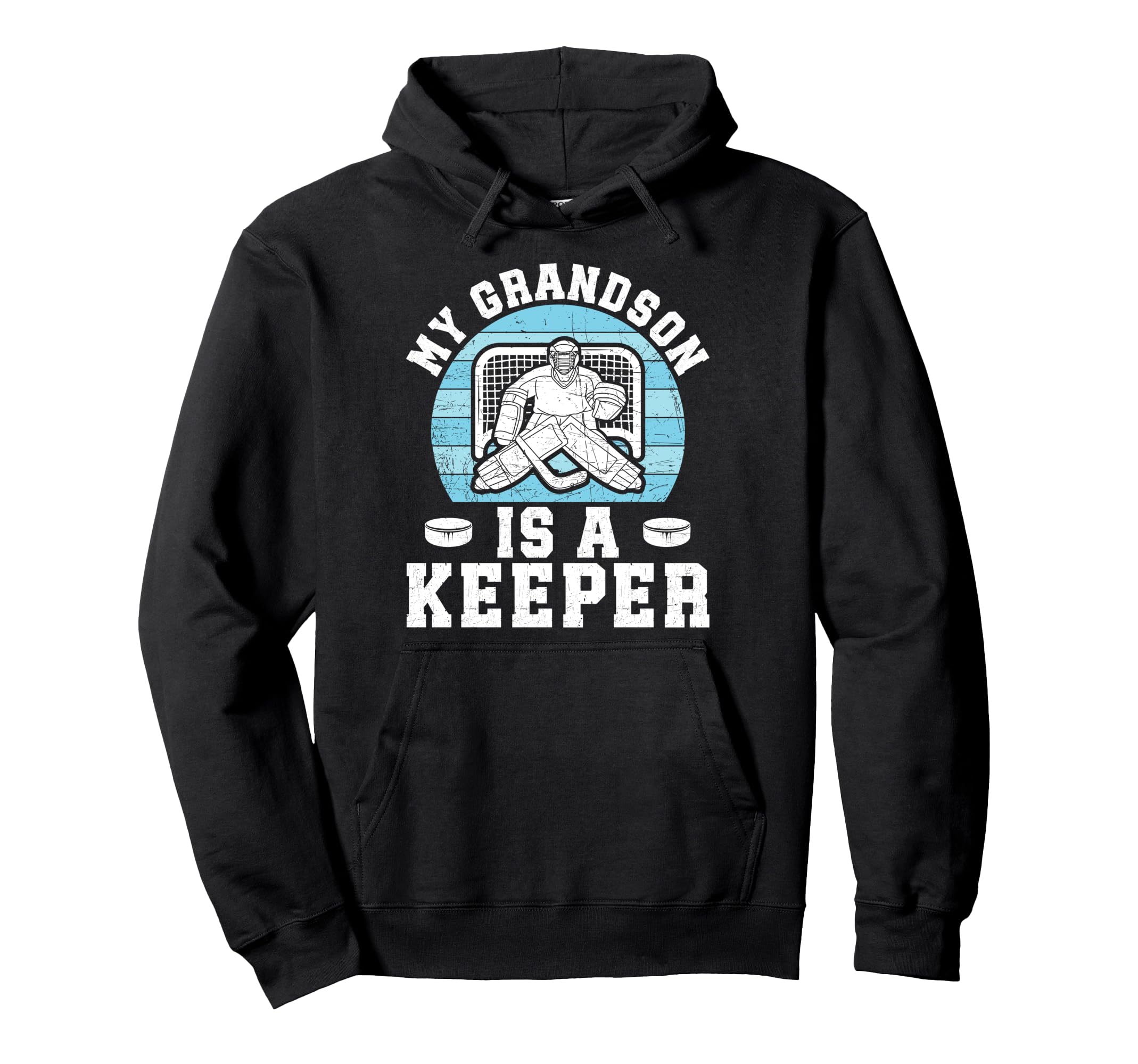Proud Hockey Keeper Papa Ice Hockey Hoodie - Streetwear Style Men Women