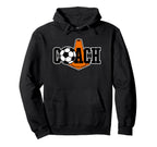Soccer Coach Ball And Cone Hoodie - Minimalist Print Men Women