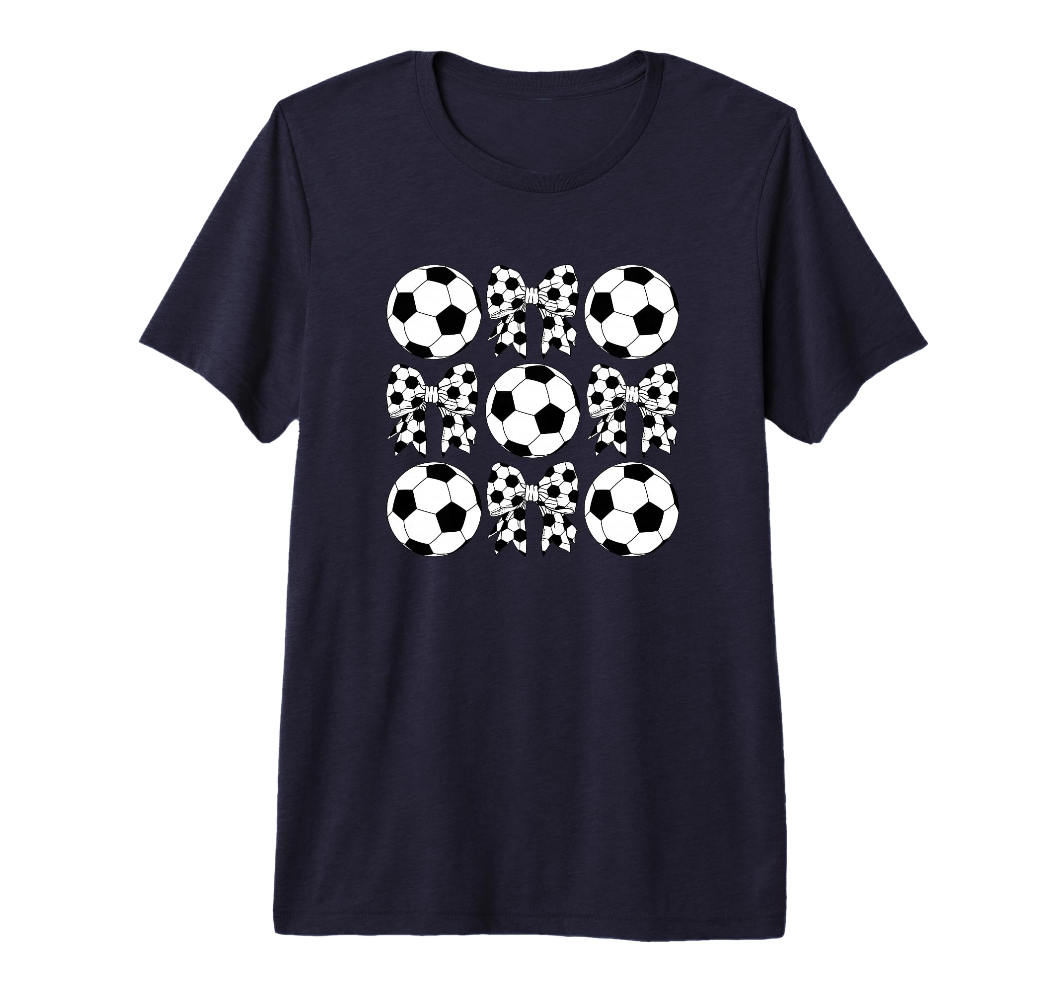 Womens Soccer Mama Coquette Bow T-Shirt - Streetwear Style for Adults