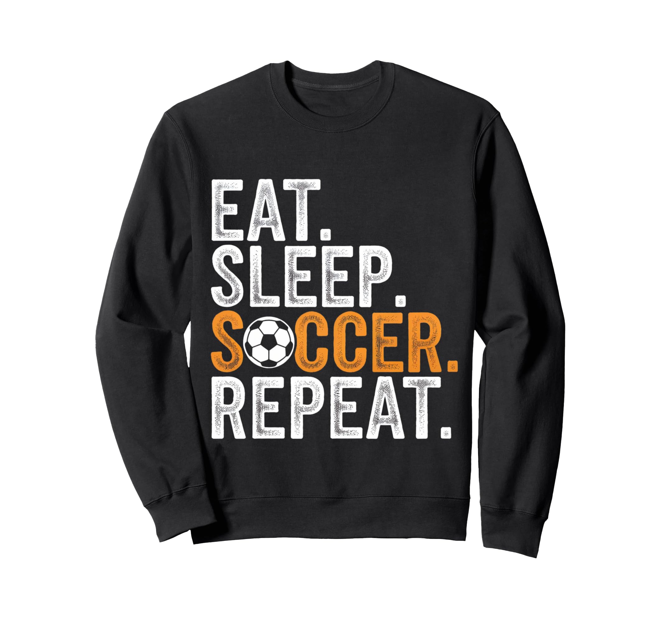 Eat Sleep Soccer Repeat Soccer Player Sweatshirt - Aesthetic Graphic Unisex