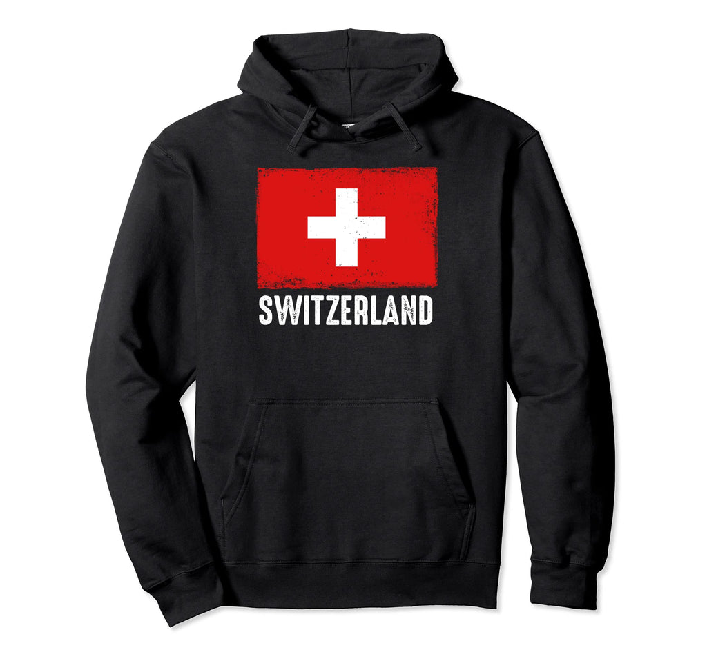 Switzerland Football Soccer Team Pride Hoodie - Minimalist Print Men Women