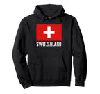 Switzerland Football Soccer Team Pride Hoodie - Minimalist Print Men Women