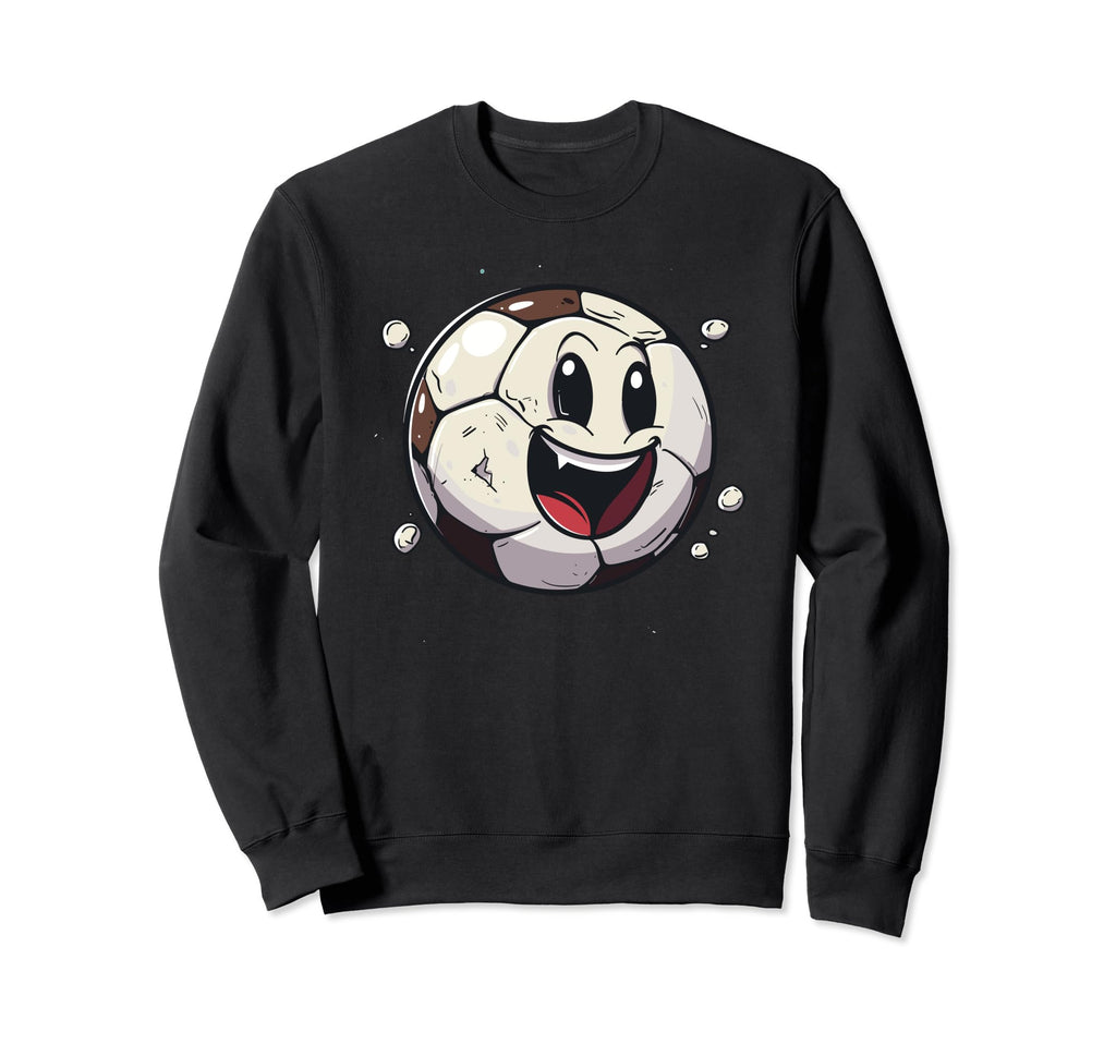 Soccer Ball Comic Outdoor Sport And Sweatshirt - Minimalist Print Unisex