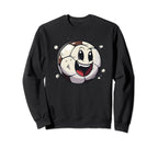 Soccer Ball Comic Outdoor Sport And Sweatshirt - Minimalist Print Unisex