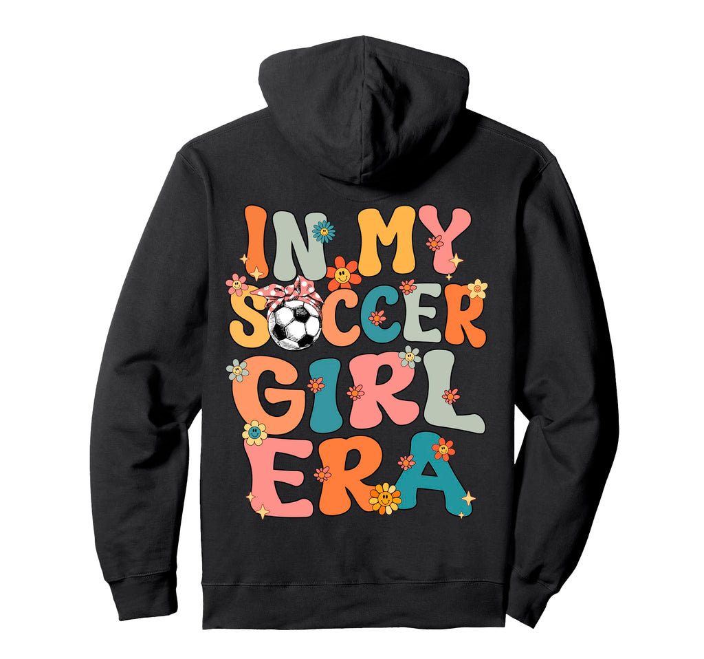 My Soccer Era Groovy Soccer Soccer Hoodie - Fun Novelty Design Unisex