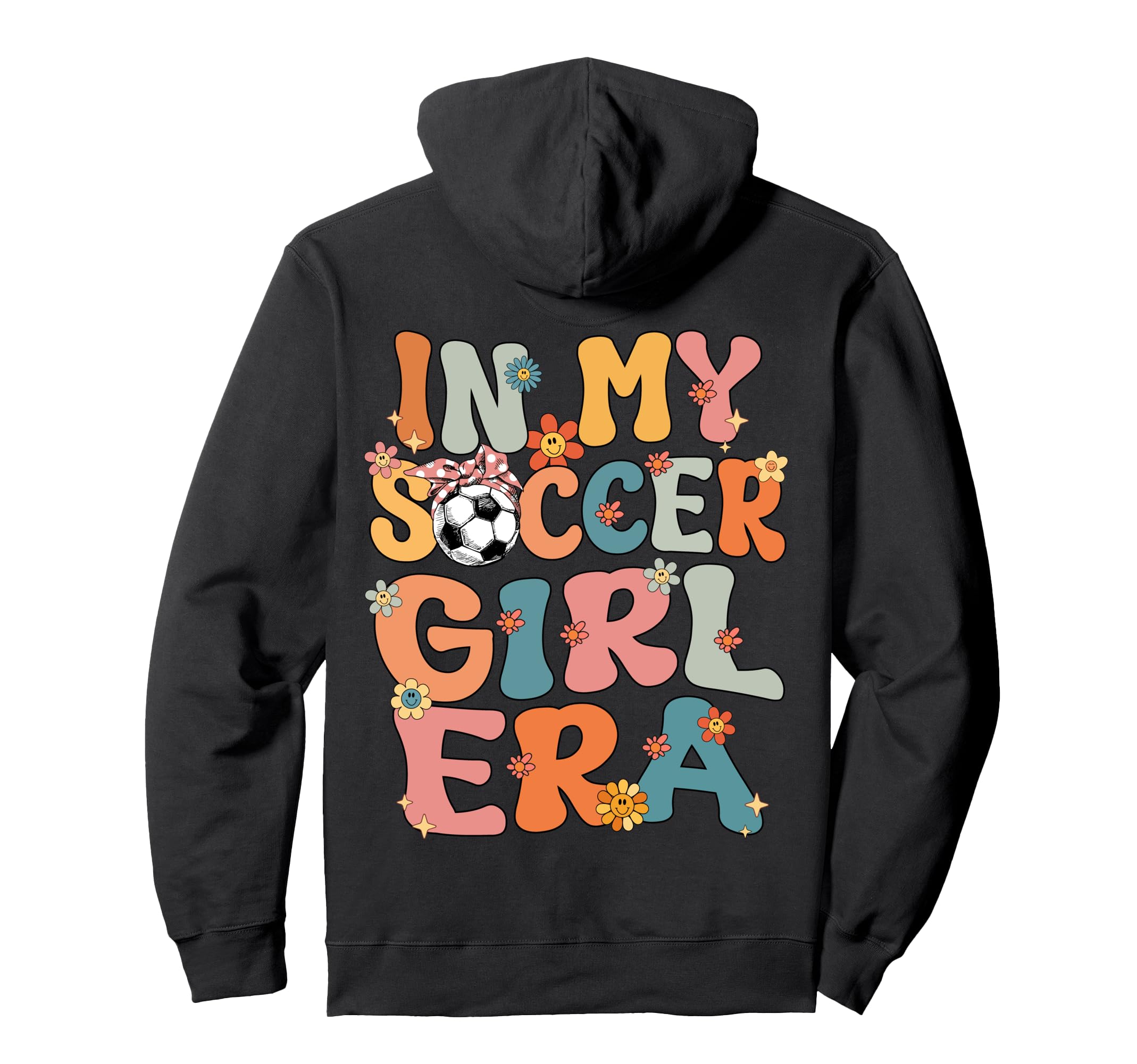 My Soccer Era Groovy Soccer Soccer Hoodie - Fun Novelty Design Unisex