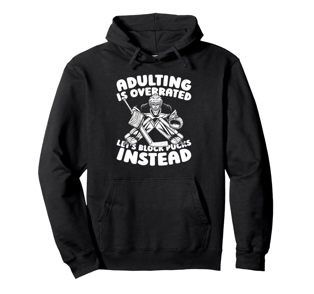 Hockey Goalkeeper Ice Hockey Goalie Hoodie - Minimalist Print Unisex