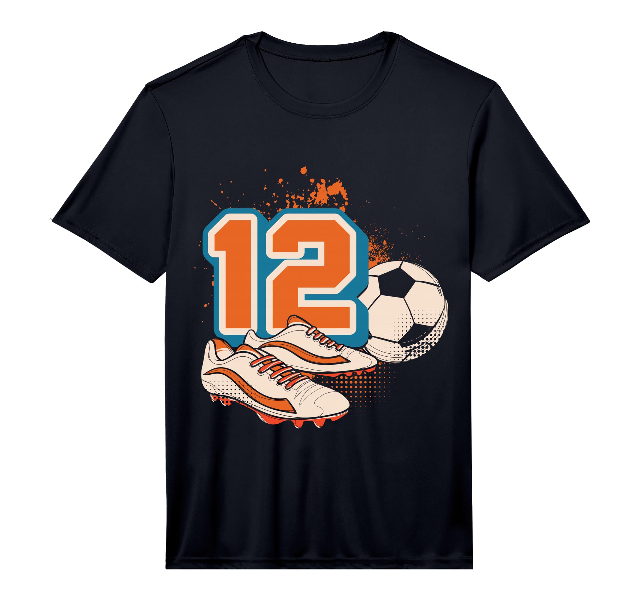12Th Birthday Soccer Player T-Shirt - Casual Everyday Wear for Adults