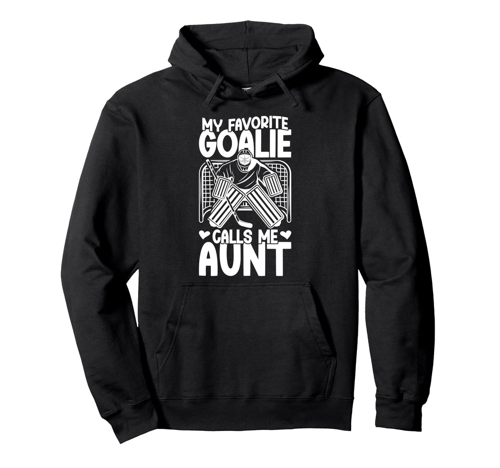 Proud Ice Hockey Goalie Aunt Hockey Hoodie - Aesthetic Graphic Men Women