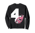 4 Soccer Birthday Gift Soccer Fan Sweatshirt - Minimalist Print Unisex