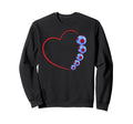 Soccer Love Heart And Football Fusion Sweatshirt - Trendy Graphic Men Women