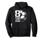 8Th Birthday Soccer Player Football 8 Hoodie - Unique Graphic for Adults
