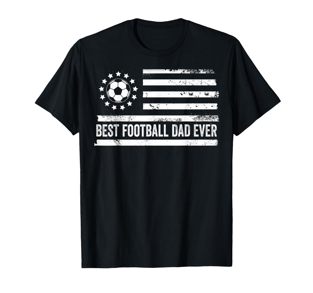 Football Soccer Coach Us American Flag T-Shirt - Graphic Print for Adults
