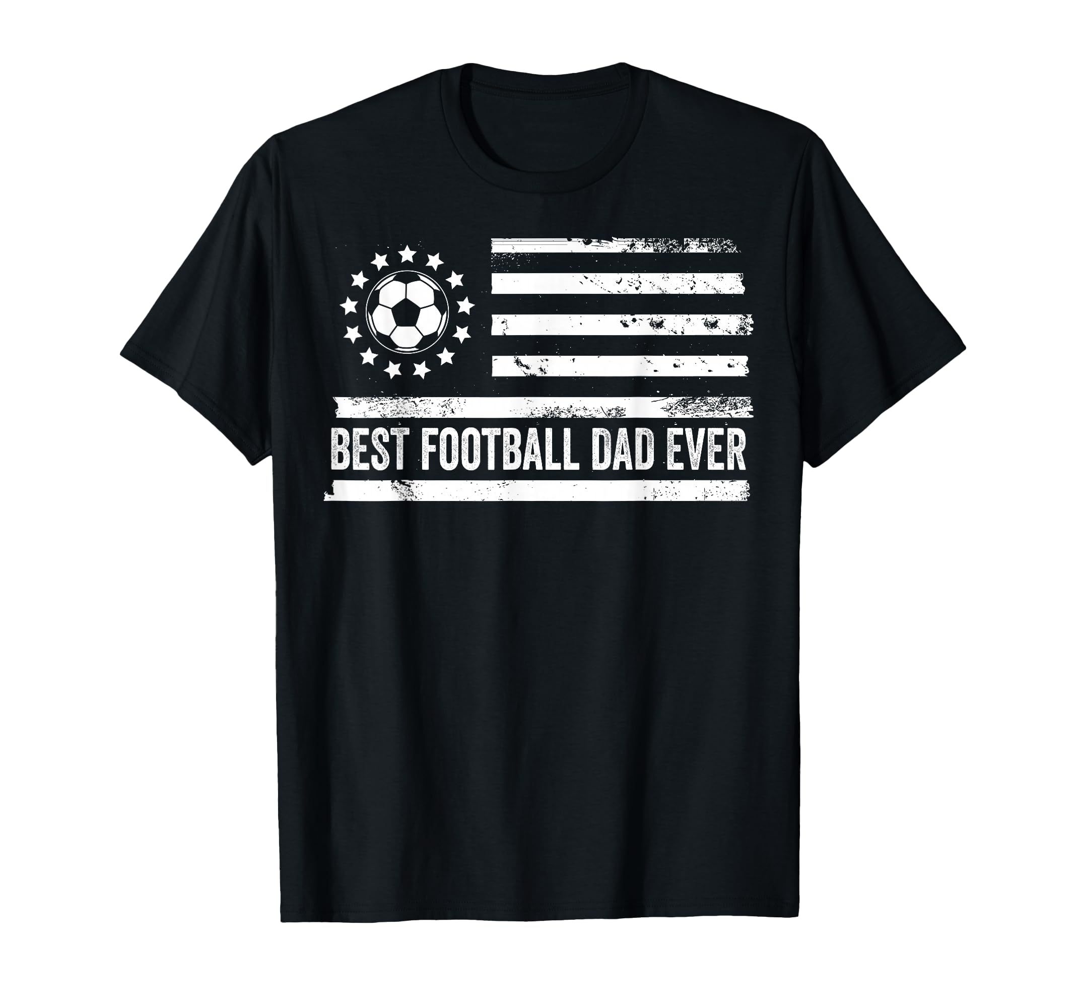 Football Soccer Coach Us American Flag T-Shirt - Graphic Print for Adults