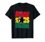 Black Stars Ghana Funny African T-Shirt - Casual Everyday Wear Unisex