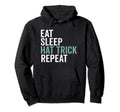 Eat Sleep Hat Trick Repeat Soccer Football Hoodie - Novelty Apparel Unisex