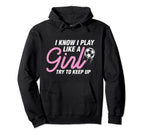 I Play Like Soccer Coach Trainer Hoodie - Casual Everyday Wear for Adults