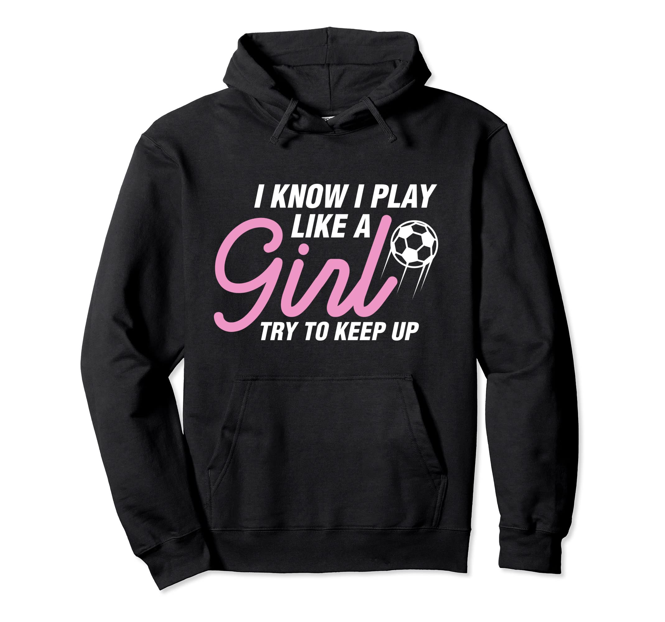 I Play Like Soccer Coach Trainer Hoodie - Casual Everyday Wear for Adults