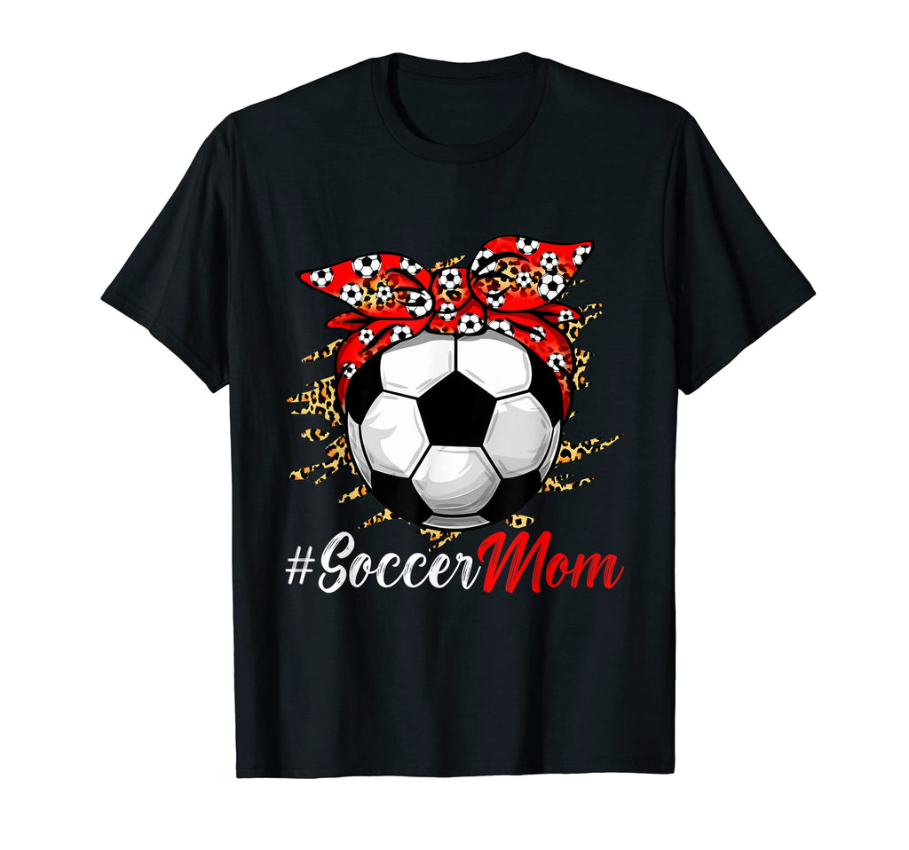Soccer Mom Bandana Sport Lover Mama T-Shirt - Novelty Apparel for Adults