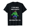 Unicorn Security Brothercorn Inc T-Shirt - Aesthetic Graphic Men Women
