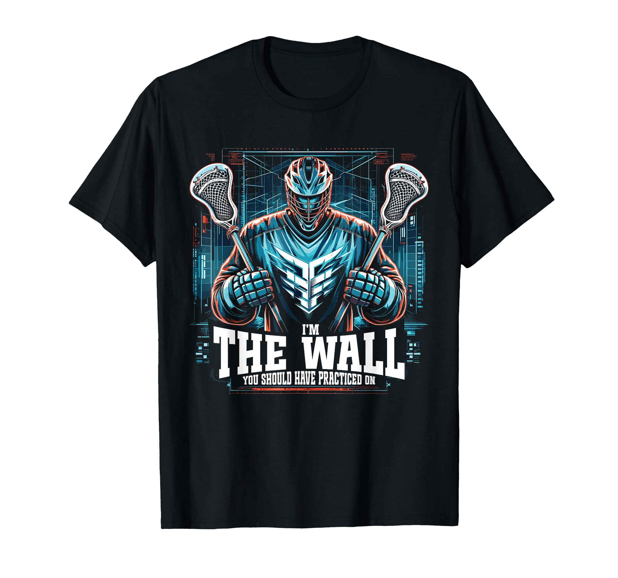 Funny Lacrosse Lacrosse Goalie Lax T-Shirt - Aesthetic Graphic for Adults