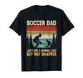 Soccer Ball Enthusiast Sportsman Dad Coach T-Shirt - Graphic Print Unisex