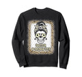 Mom Monster Soccer Mom Messy Bun Sweatshirt - Novelty Apparel Men Women