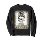 Mom Monster Soccer Mom Messy Bun Sweatshirt - Novelty Apparel Men Women