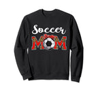 Soccer Mom Leopard Game Day Mom Sweatshirt - Fun Novelty Design Unisex