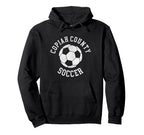 Copiah County Soccer Distressed 90S Hoodie - Aesthetic Graphic for Adults