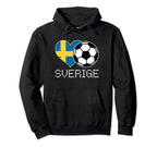Sverige Soccer Swedish Flag Sweden Love Hoodie - Custom Art Print Unisex