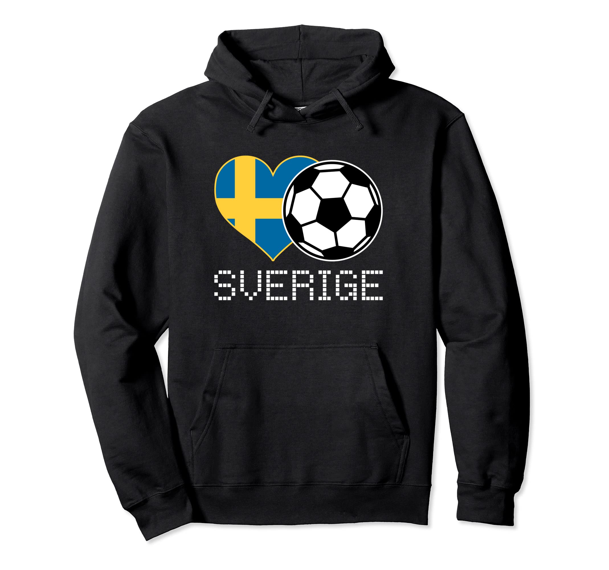 Sverige Soccer Swedish Flag Sweden Love Hoodie - Custom Art Print Unisex