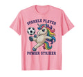 Kawaii Soccer Sparkle Player T-Shirt - Casual Everyday Wear for Adults